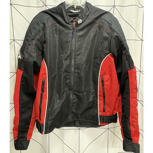 Shift Take Control Mens Motorcycle Riding Jacket Size XL Red/Black Padded Armor